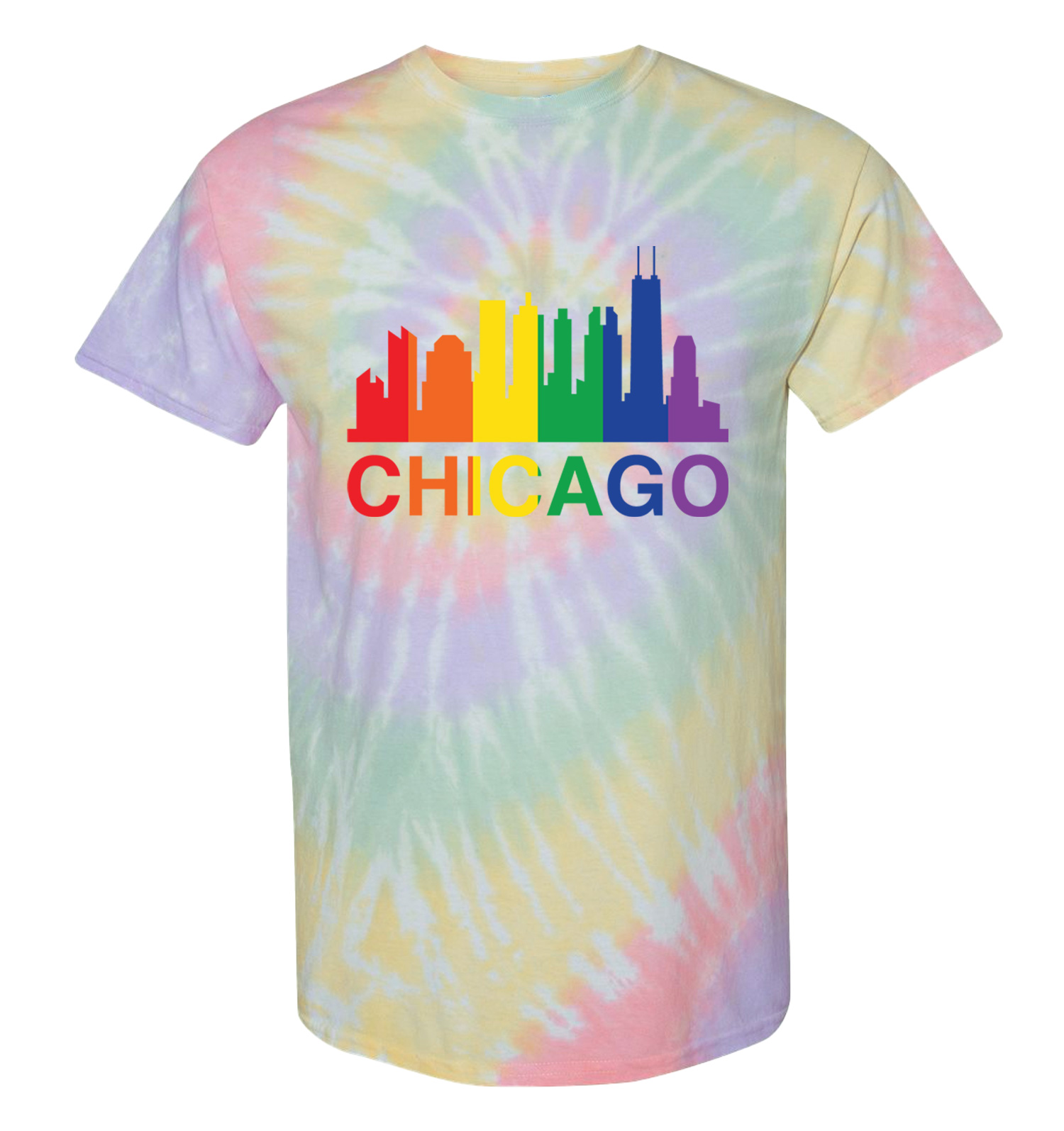 Adult Rainbow Chicago shirt