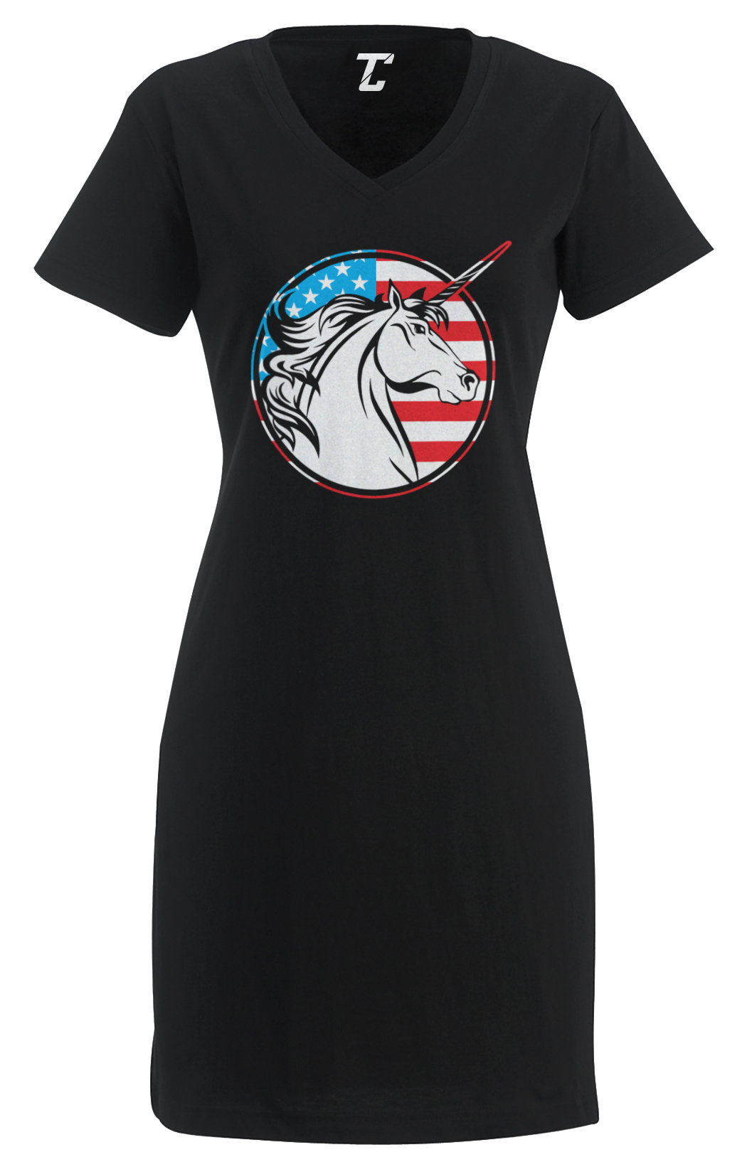 American Unicorn – Profile USA Red White & Blue Women’s Dress