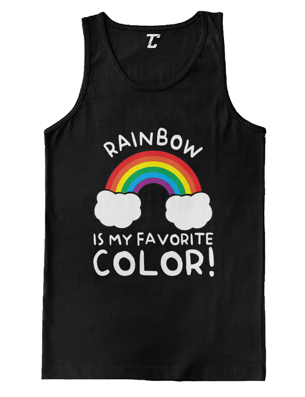 Rainbow Is My Favorite Color – Happy Colorful Men’s Tank Top