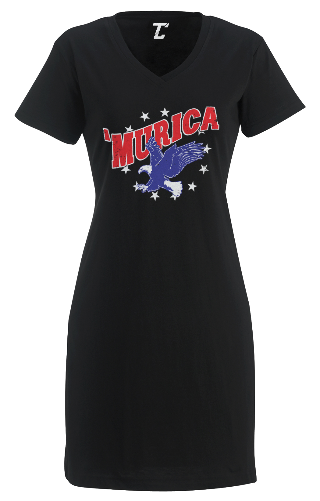 Murica Eagle – Stars Stripes USA Patriot Red White Blue Women’s Dress