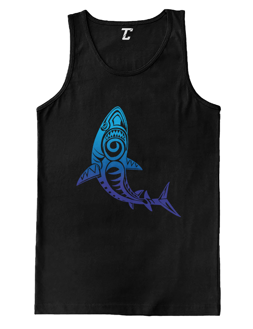 Tribal Shark – Tropical Great White Ocean Fish Men’s Tank Top