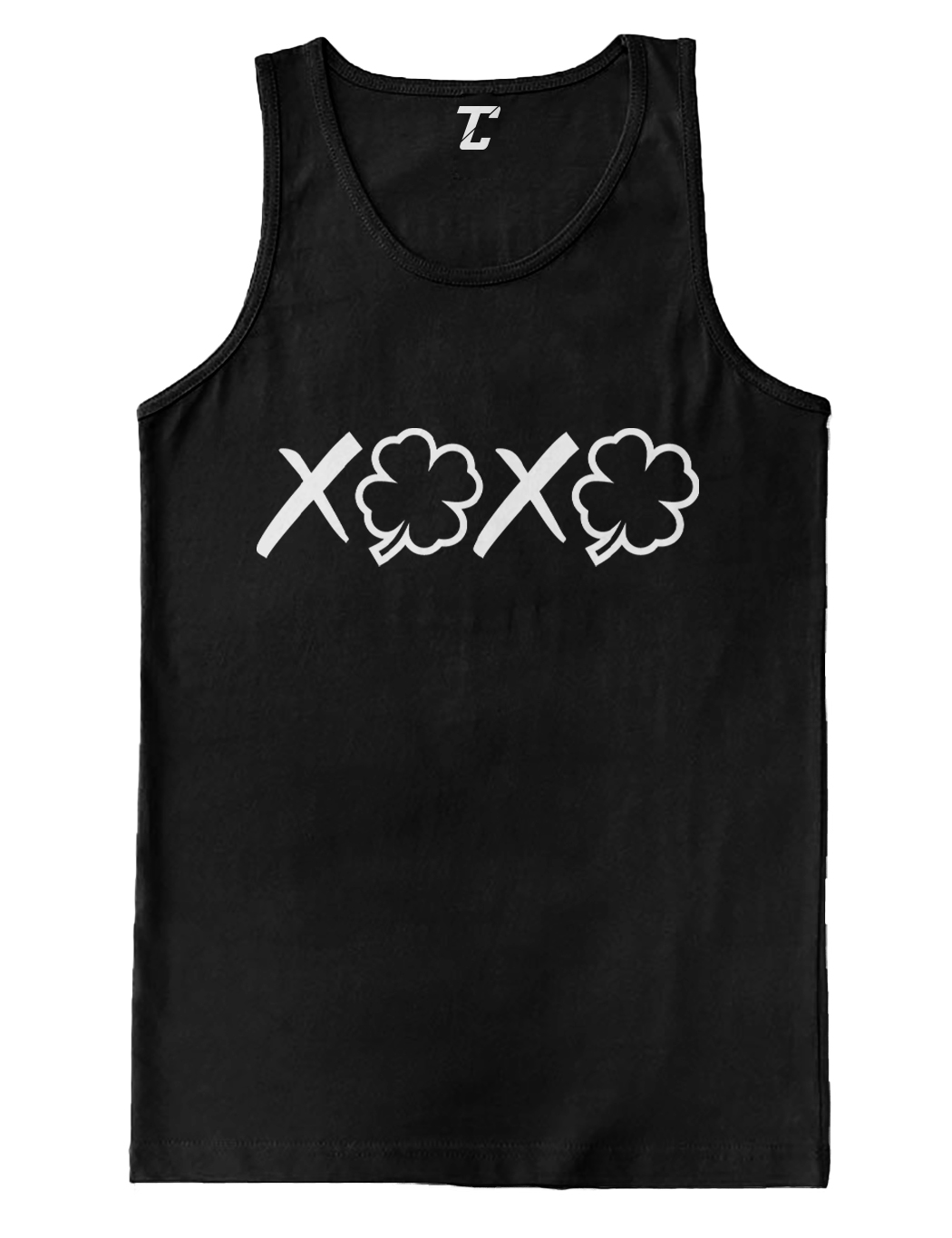 X’s And Four Leaf Clovers – St. Patrick’s Day Shamrock Men’s Tank Top