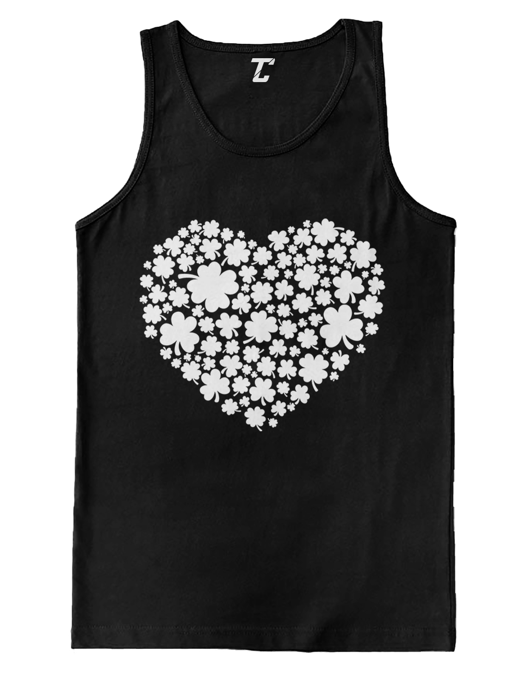Shamrock And Clover Heart Collage – St. Patrick’s Day Men’s Tank Top