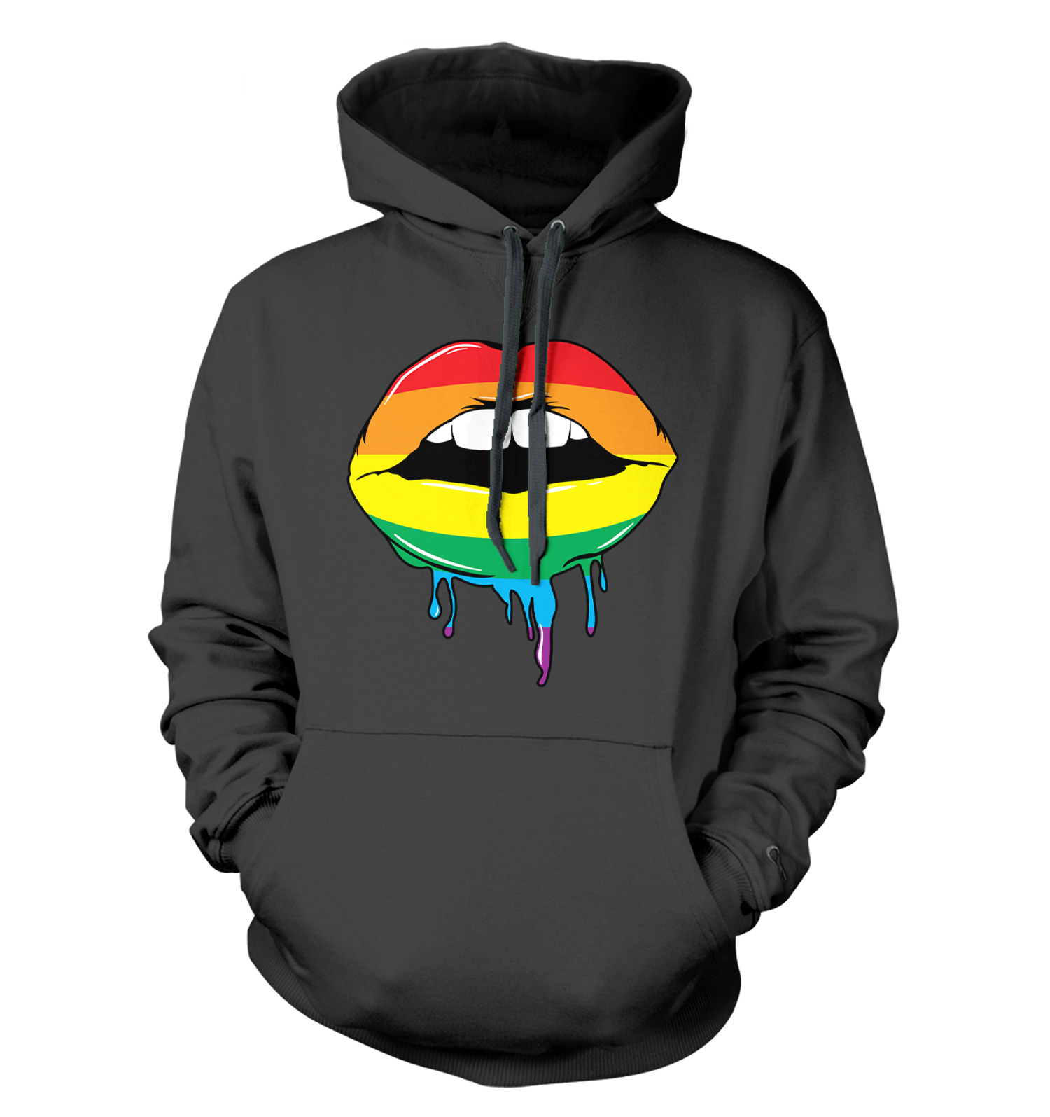 Rainbow lips online hoodie