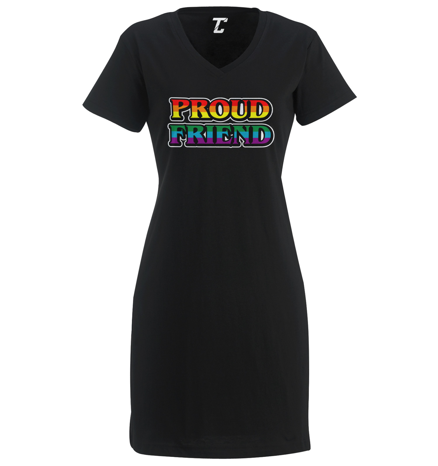 Proud Friend – LGBTQ Supporter Love Gay Pride Rainbow Women&rsquo;s Dress
