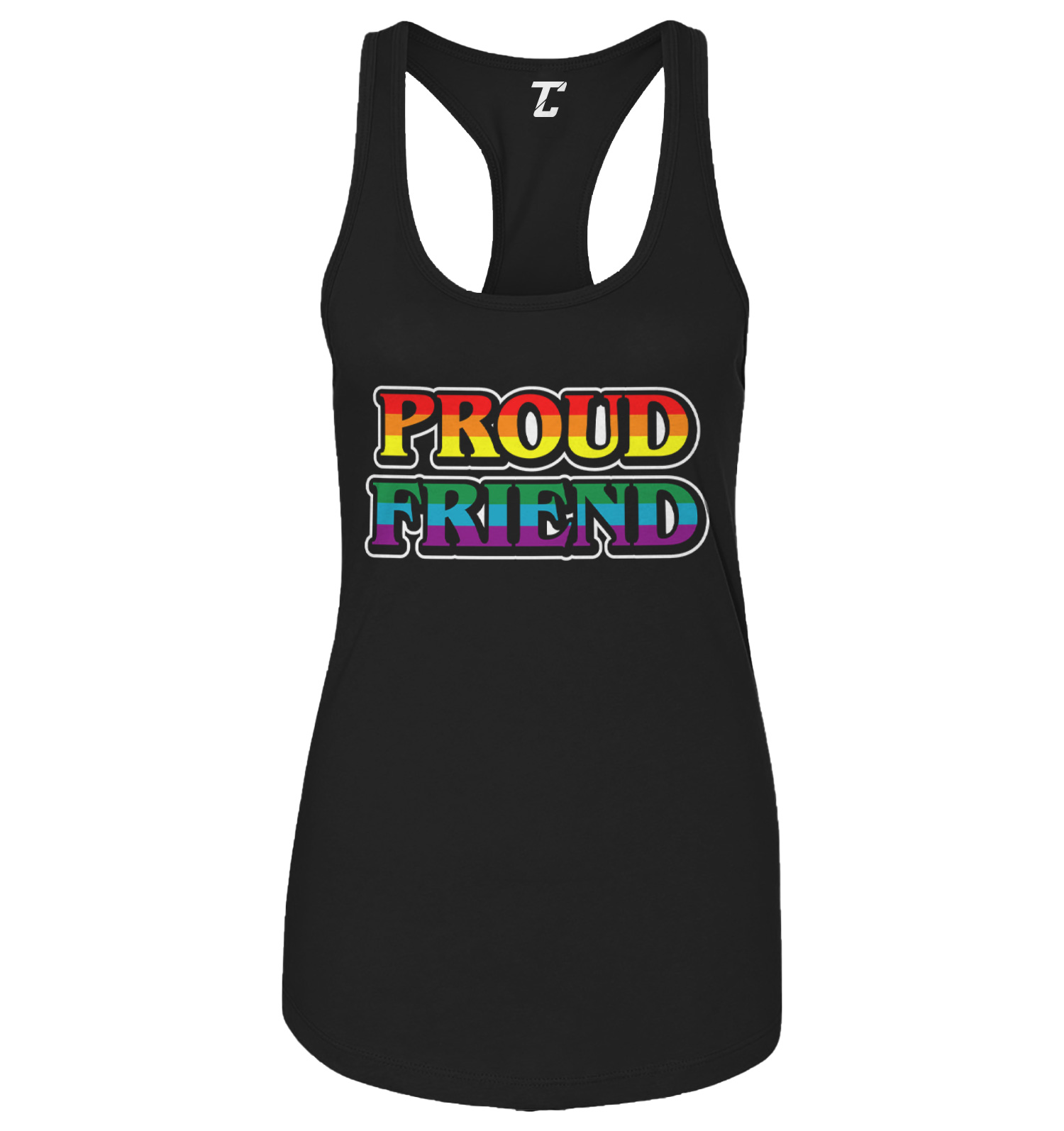 Proud Friend – LGBTQ Supporter Love Gay Pride Rainbow Women’s Tank