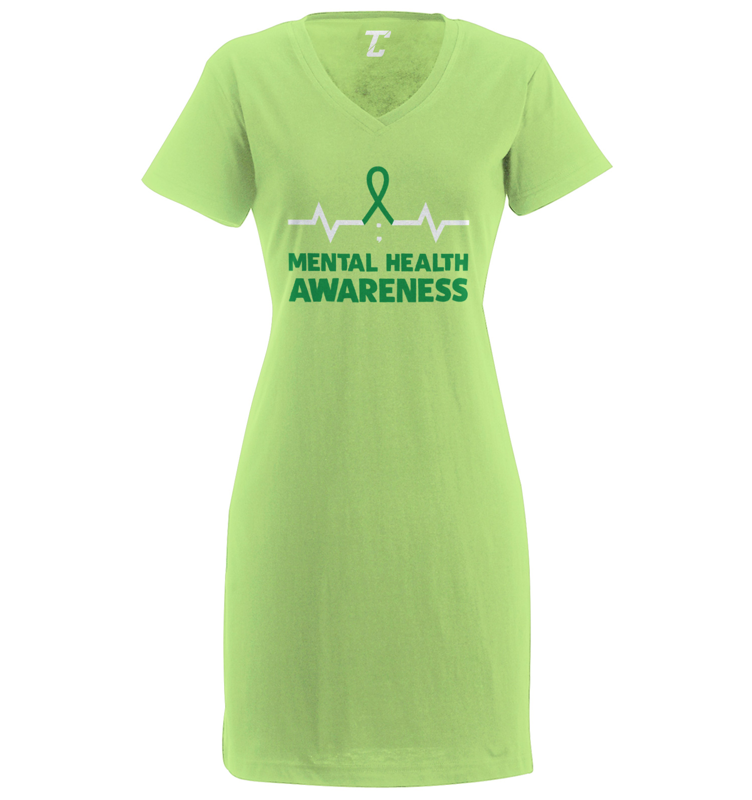 Mental Health Awareness - Green Ribbon Women's Dress