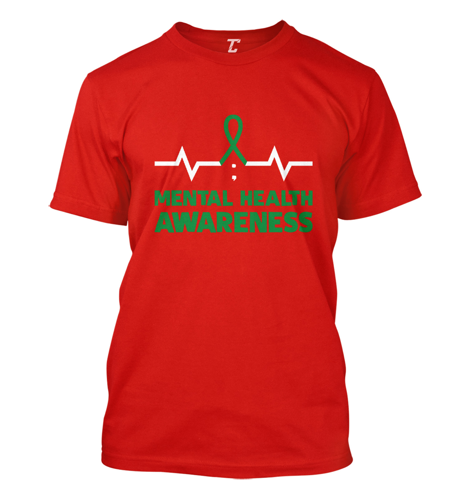 Hope Mental Health Awareness Green Ribbon T Shirt' Men's T-Shirt