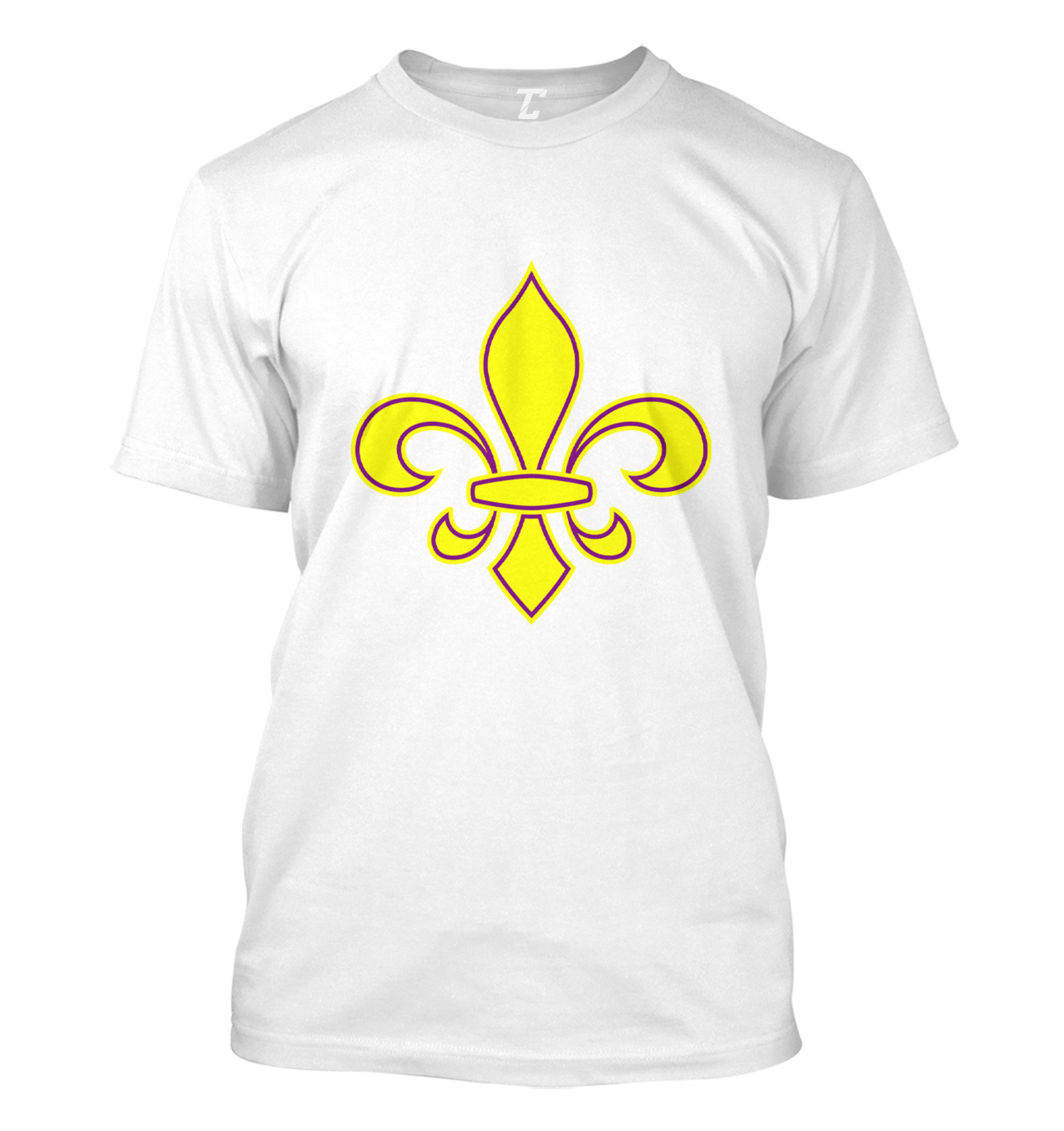 Mardi Gras Fleur De Lis Party Louisiana Pride Beads Short Sleeve Men's  T-Shirt