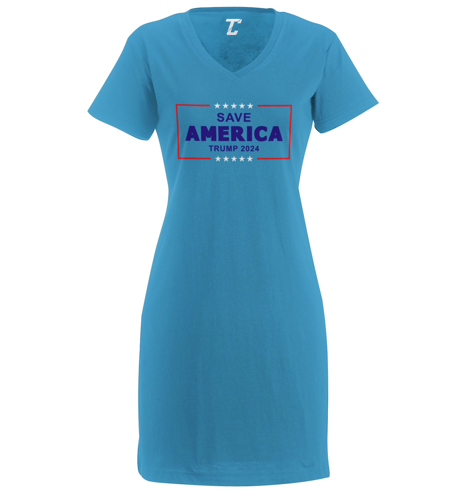 Save America Trump 2024 Blue - President Donald MAGA Women's Dress