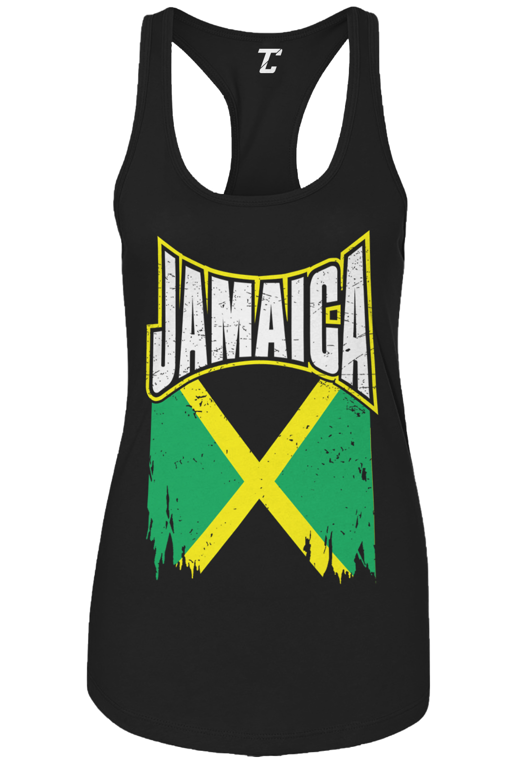 Torn Jamaica Flag - Kingston Rasta Country Proud Pride Women's Tank