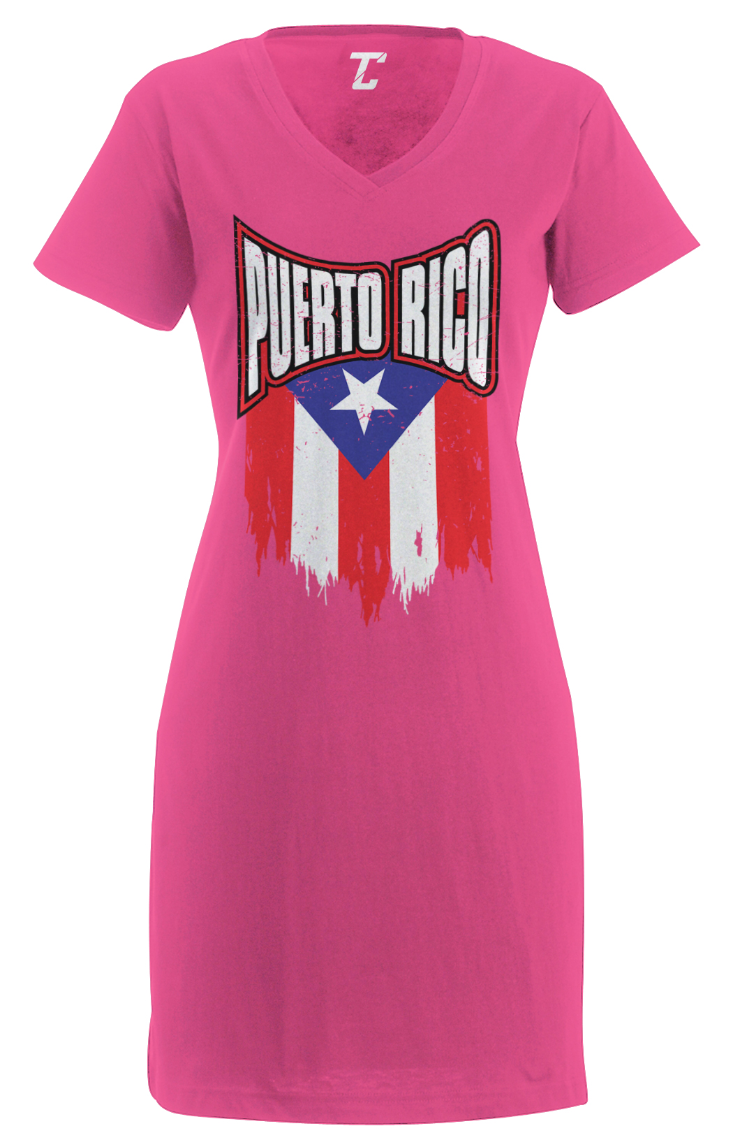 Puerto Rico Flag Women's Hoodie Mini Dress at  Women's Clothing store