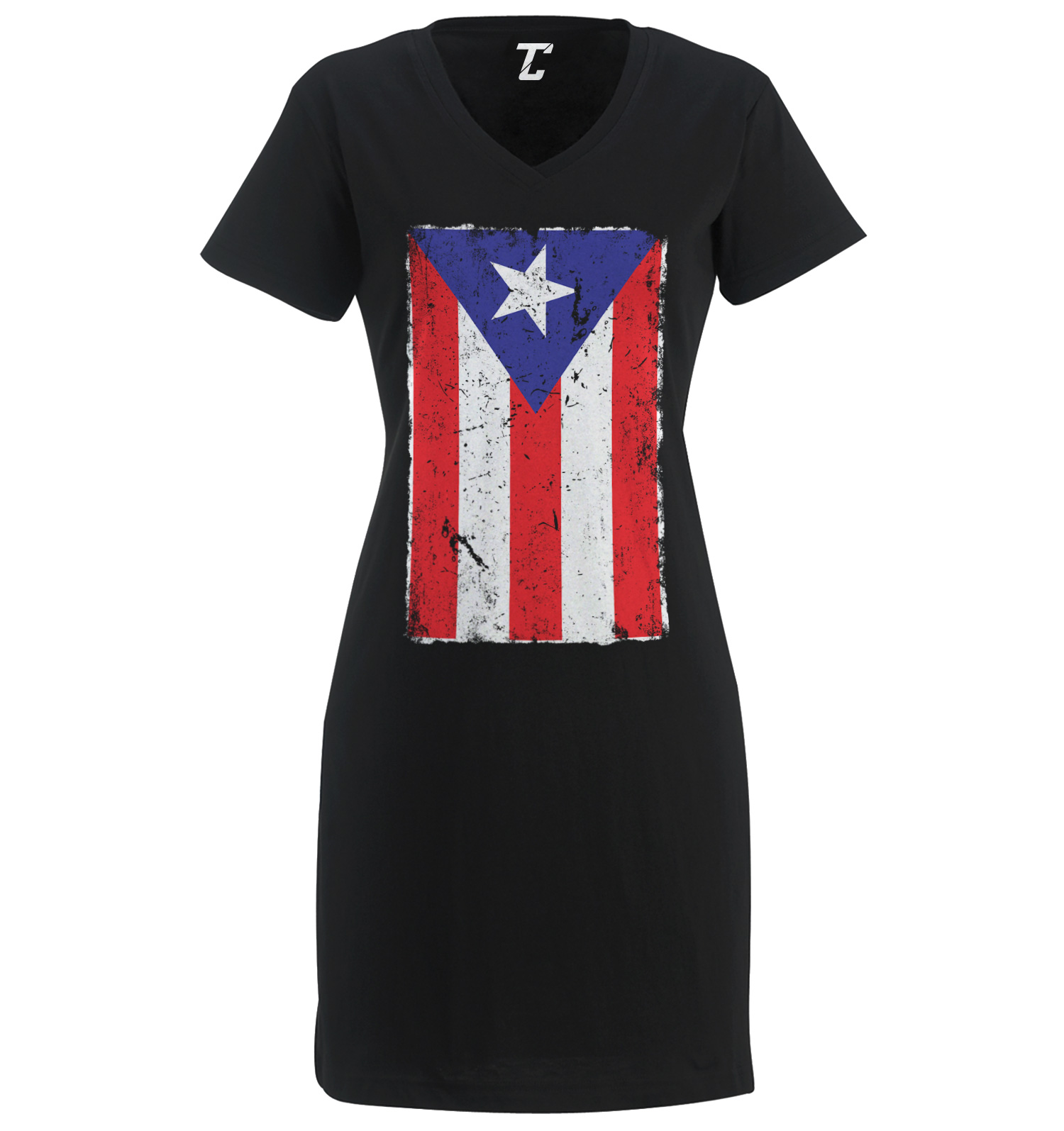 Distressed Puerto Rico Flag – Latino Proud Pride Women’s Dress
