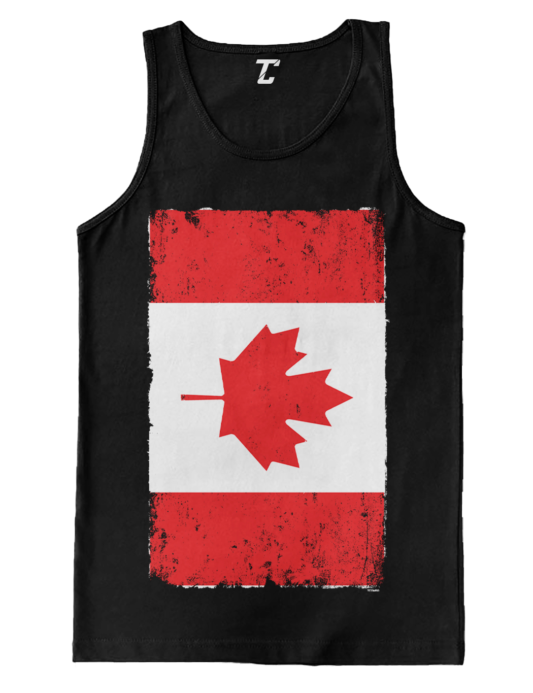 Distresed Canada Flag – Canadian Maple Leaf Eh? Pride Men’s Tank Top