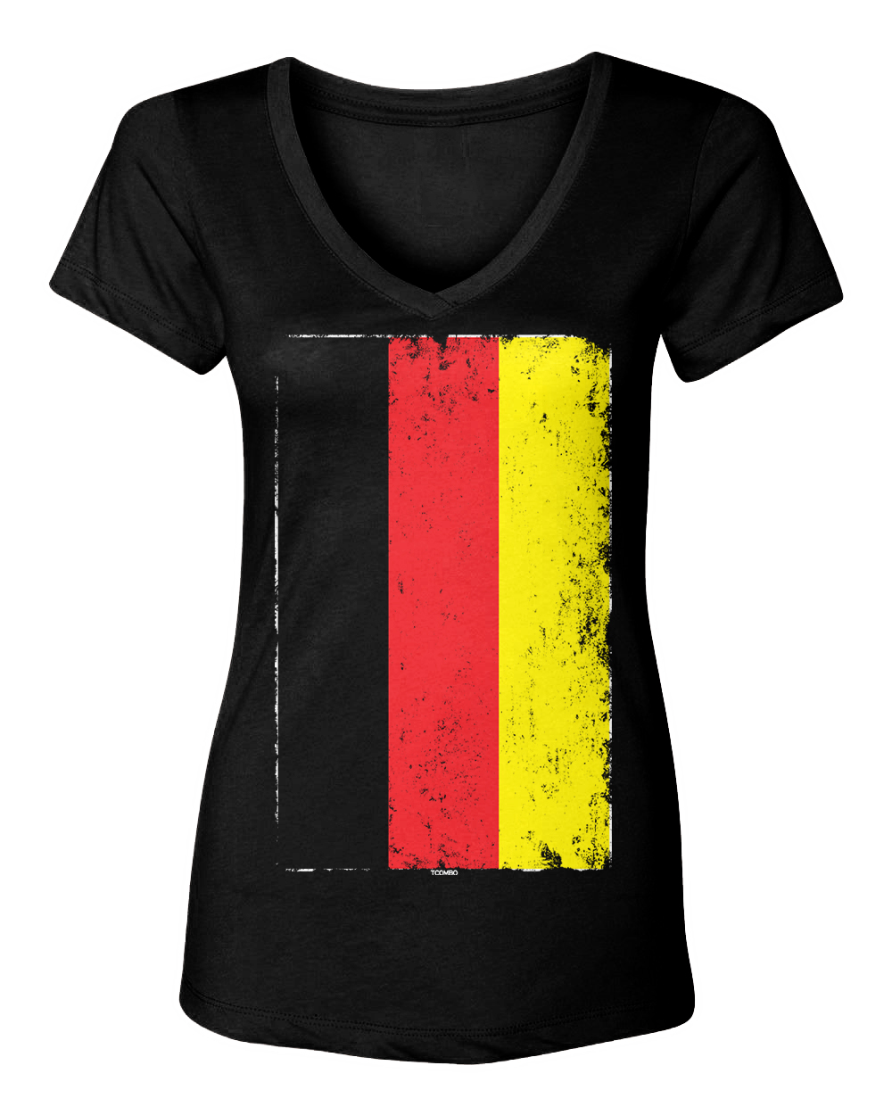 Distressed Germany Flag – Deutschland Europe Pride Women’s V-Neck T-Shirt