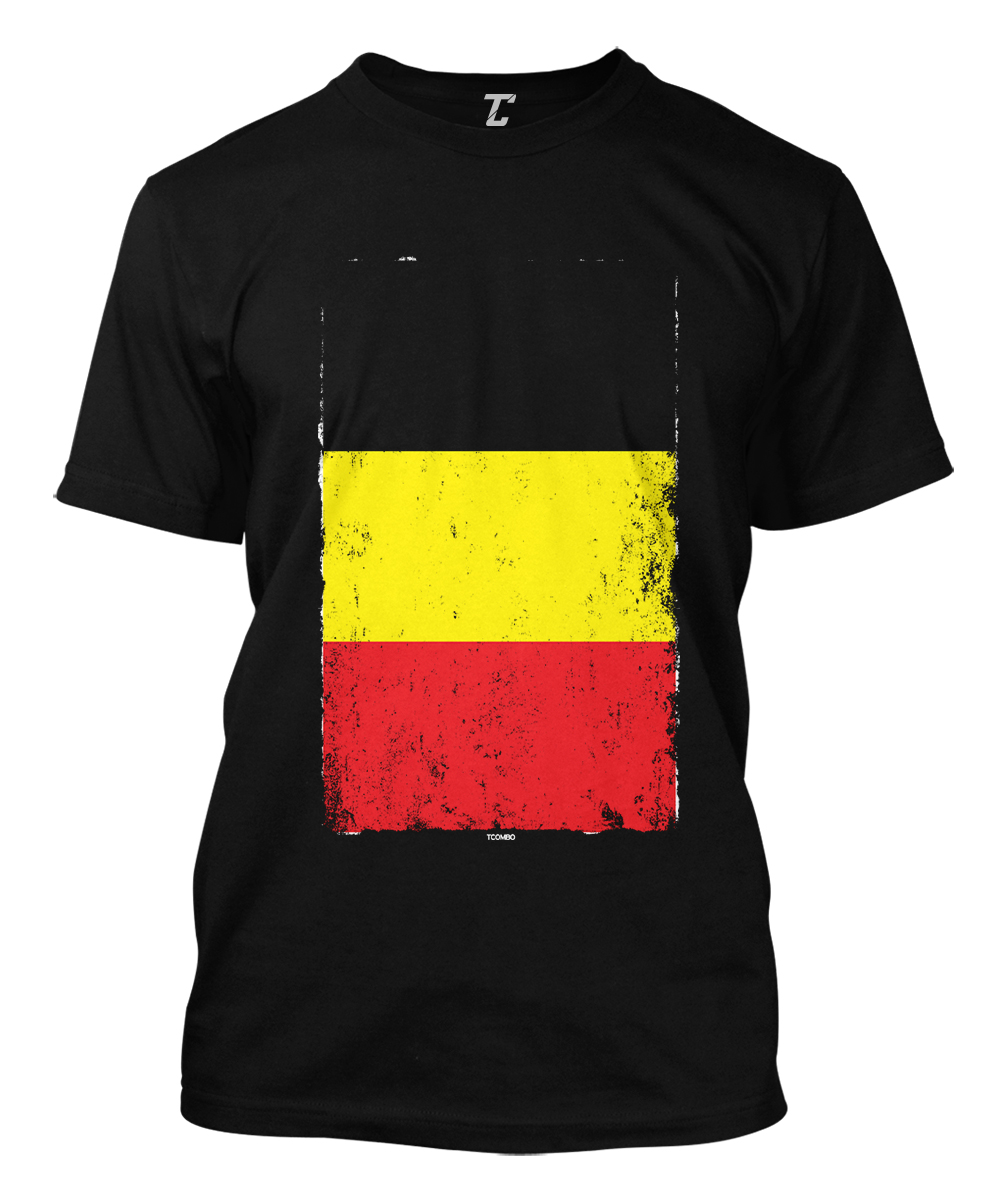 Distressed Belgium Flag – Beligan Heritage Proud Pride Men’s T-shirt
