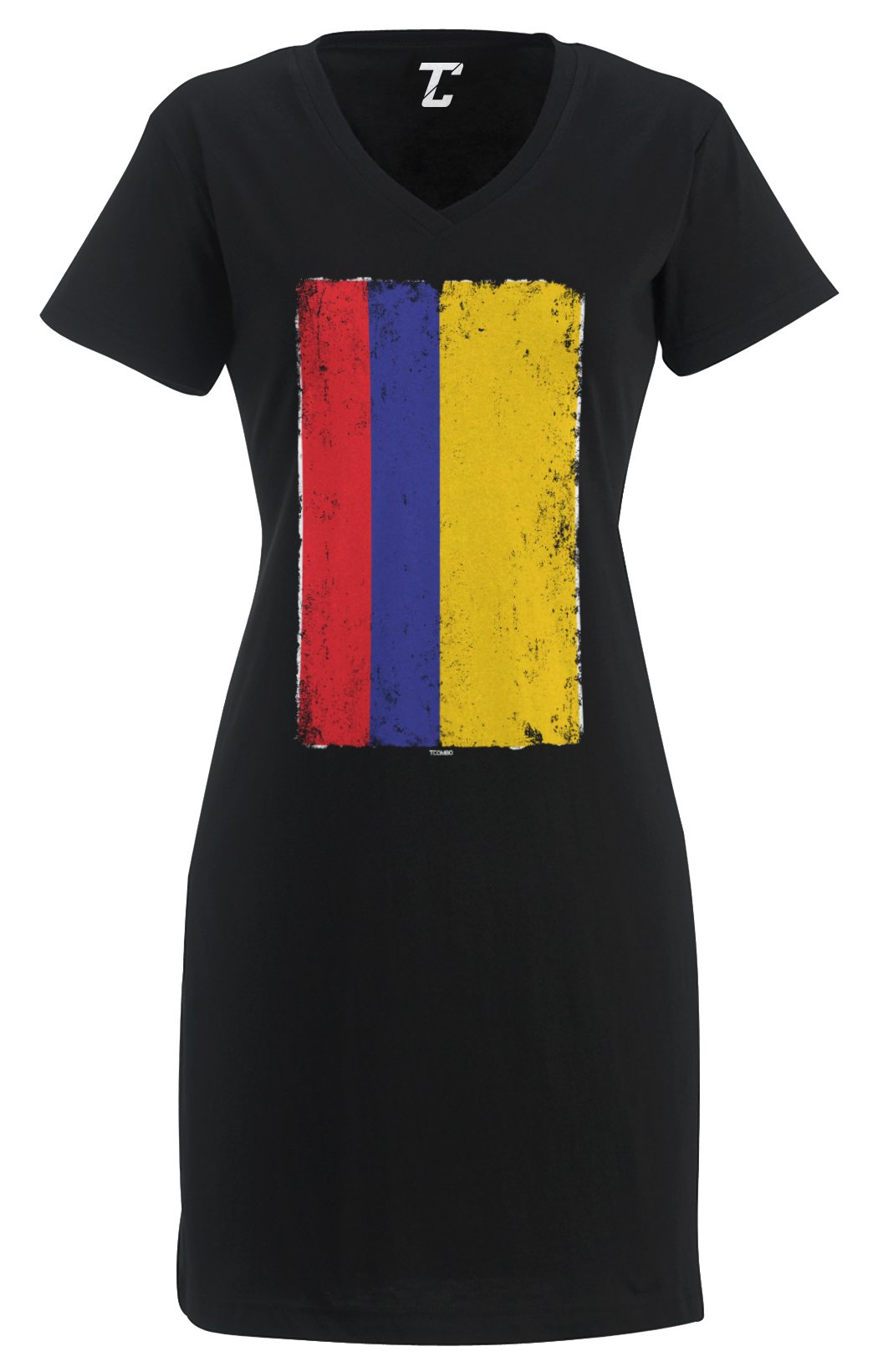 Distressed Colombia Flag – Colombian Heritage Pride Women’s Dress