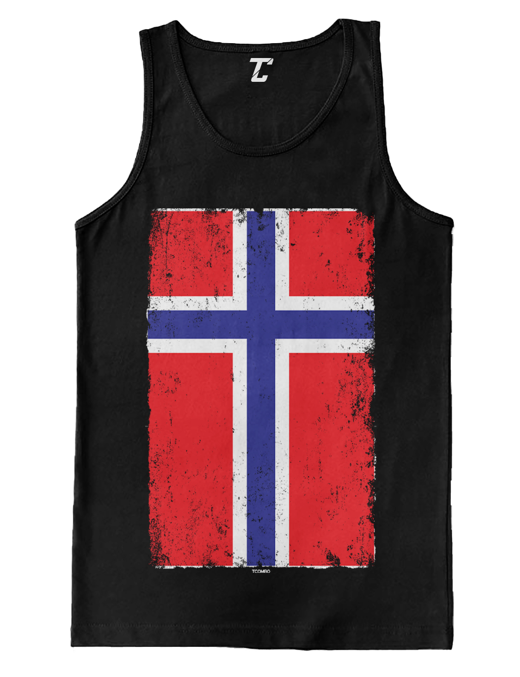 Distressed Norway Flag – Norwegian Heritage Proud Pride Men’s Tank Top