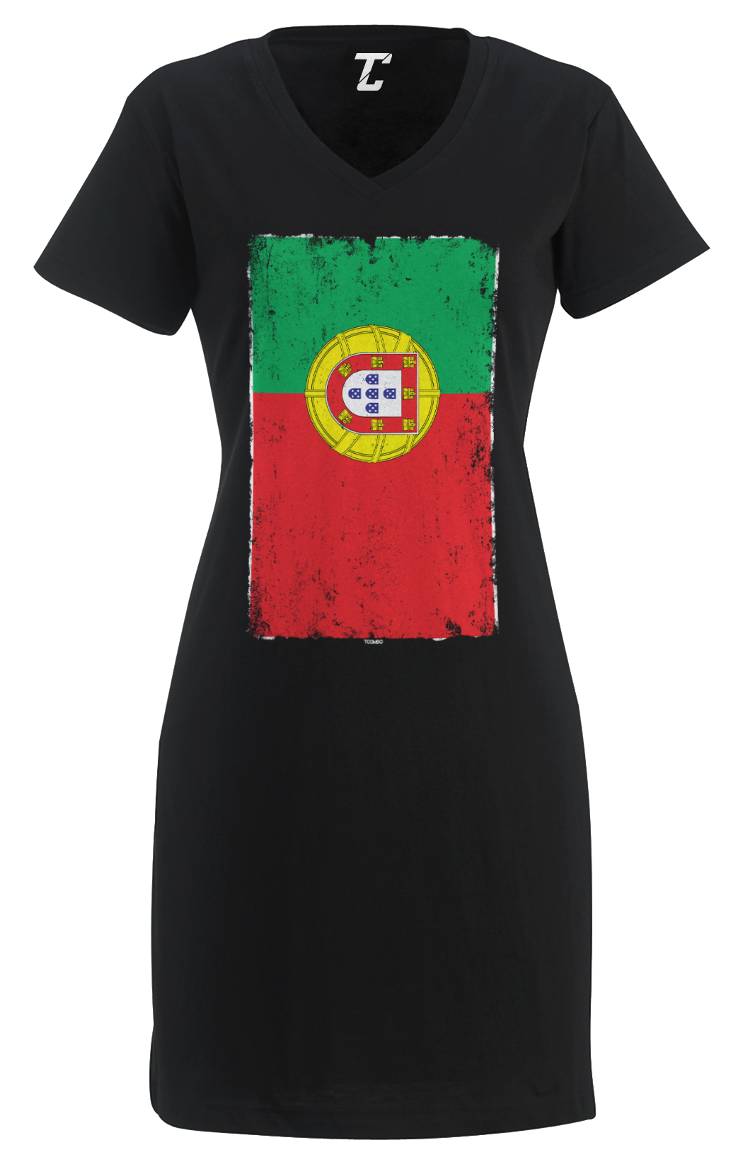Distressed Portugal Flag – Portugese Heritage Pride Women’s Dress