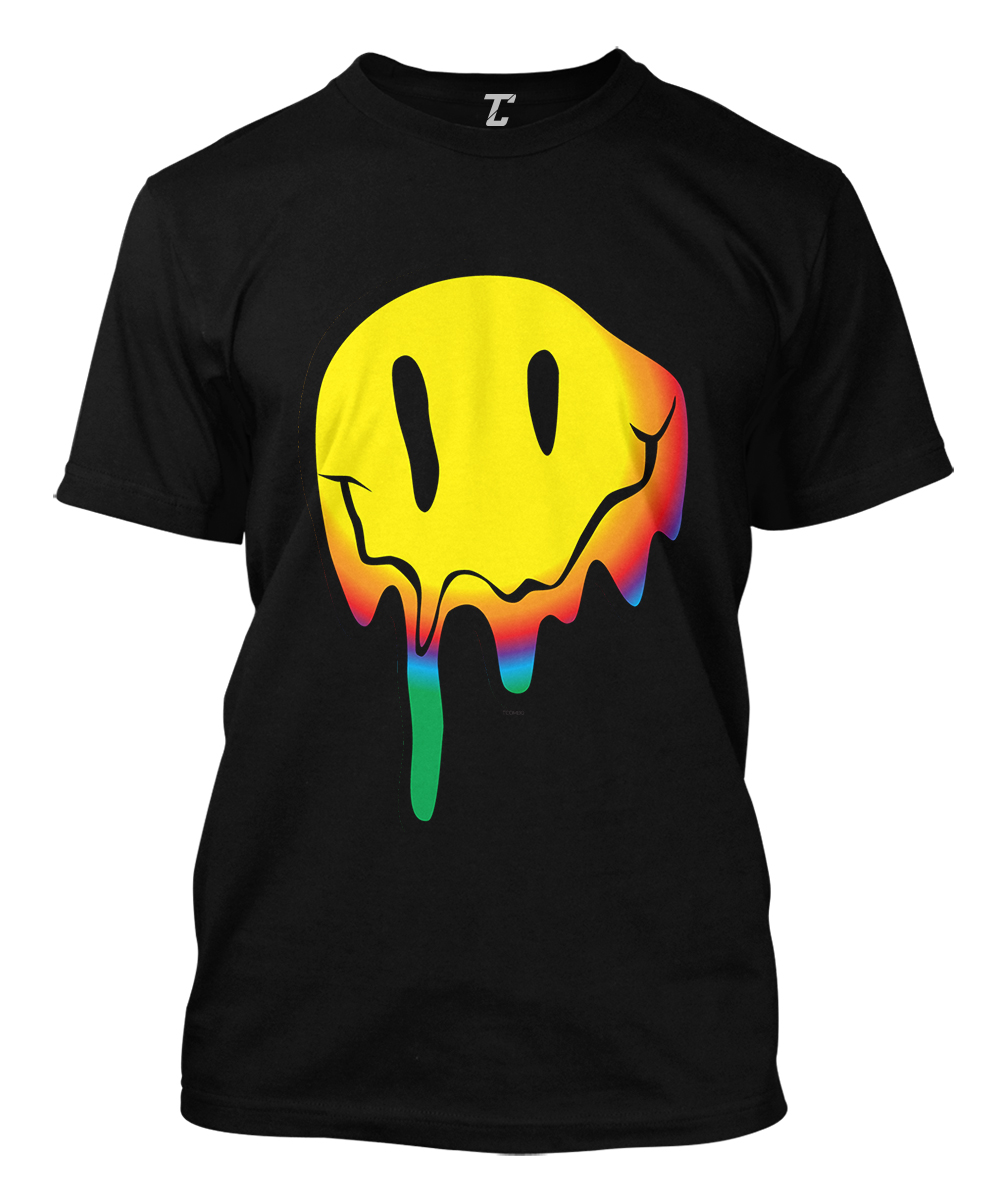Melting Smile Face – Psychedelic Drug Acid Party Men’s T-shirt