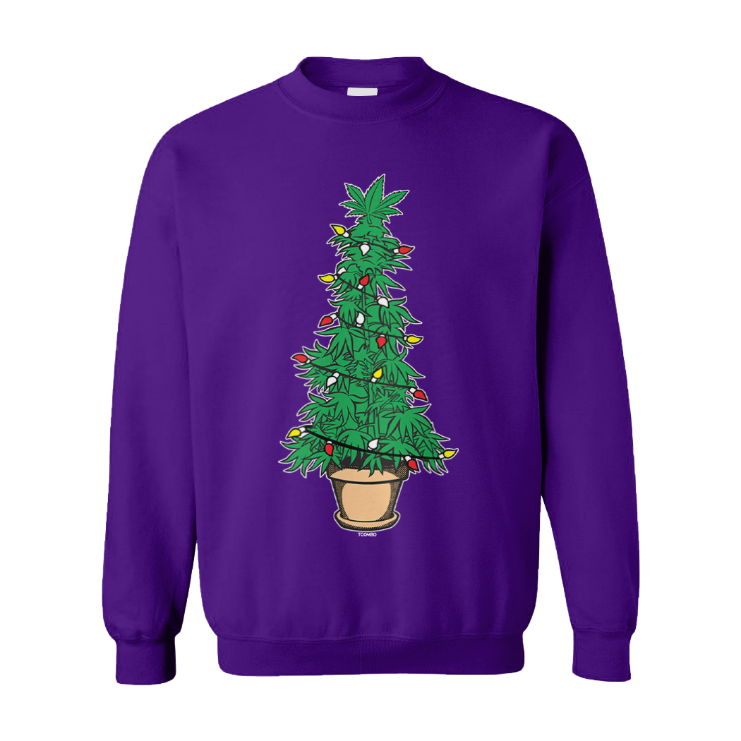 Marijuana Christmas Tree - XMAS Stoner 420 Pothead Weed Unisex