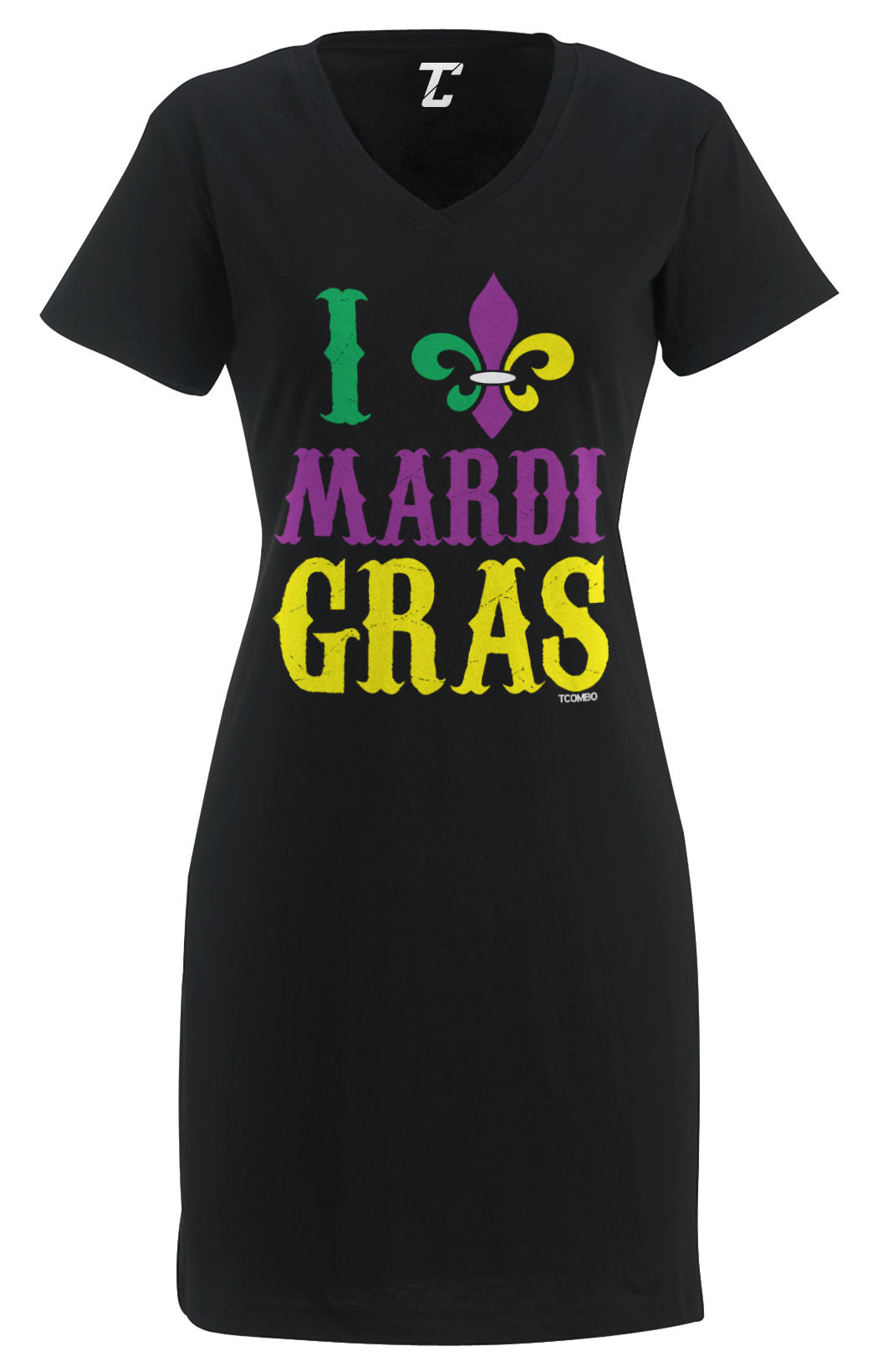 I Love Mardi Gras – NOLA New Orleans Fleur De Lis Women’s Dress