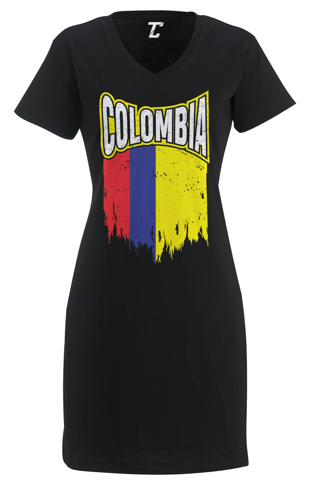 Torn Colombia Flag – Colombian Heritage Pride Latino Women’s Dress