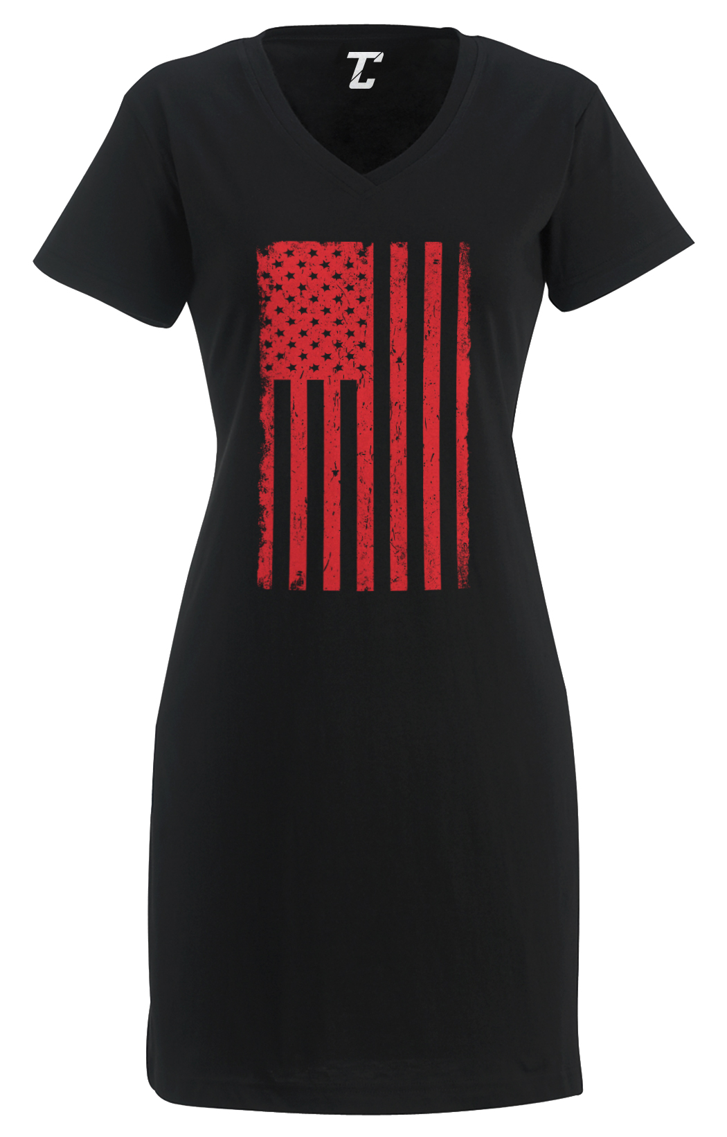 Distressed Red American Flag – Murica United States USA Women&rsquo;s Dress