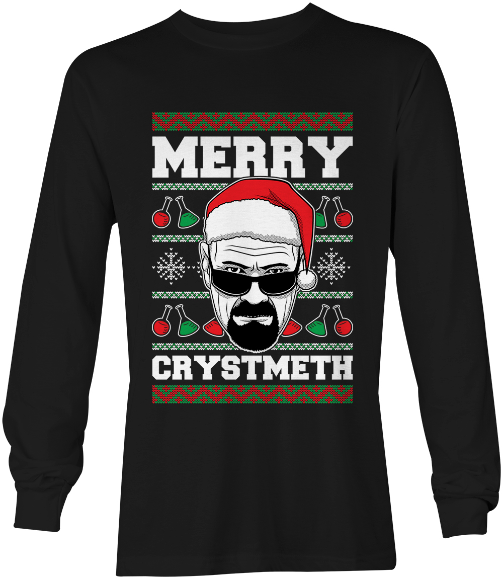 Merry Crystmeth – Crystal Parody TV Show Walter Jesse Unisex Long Sleeve Shirt