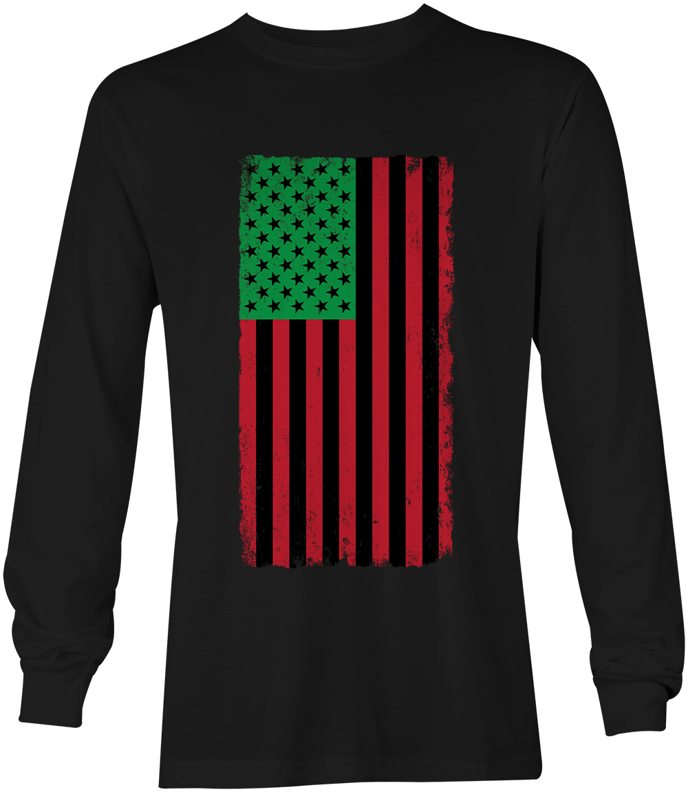 American Flag Africa Colors BLM Black Love Power Unisex Long