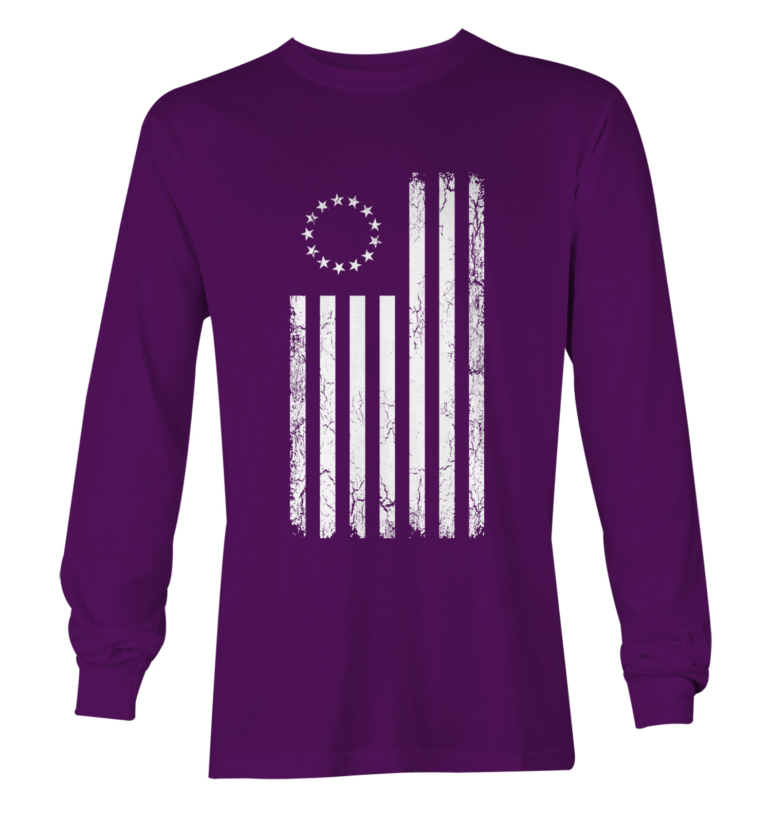 トップス KAPITAL BETSY ROSS FLAG HIPPIE L/S TEE 13 Colonies American Flag - Betsy Ross USA 1776 Unisex Long