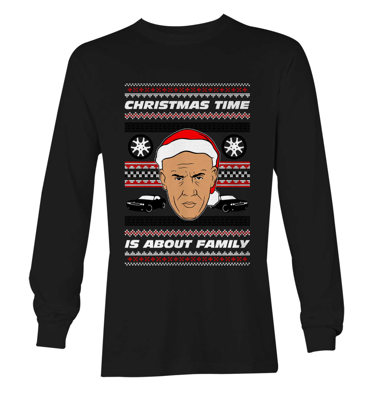 Christmas Time Is About Family – Furious Dom Toretto Unisex Long Sleeve Shirt