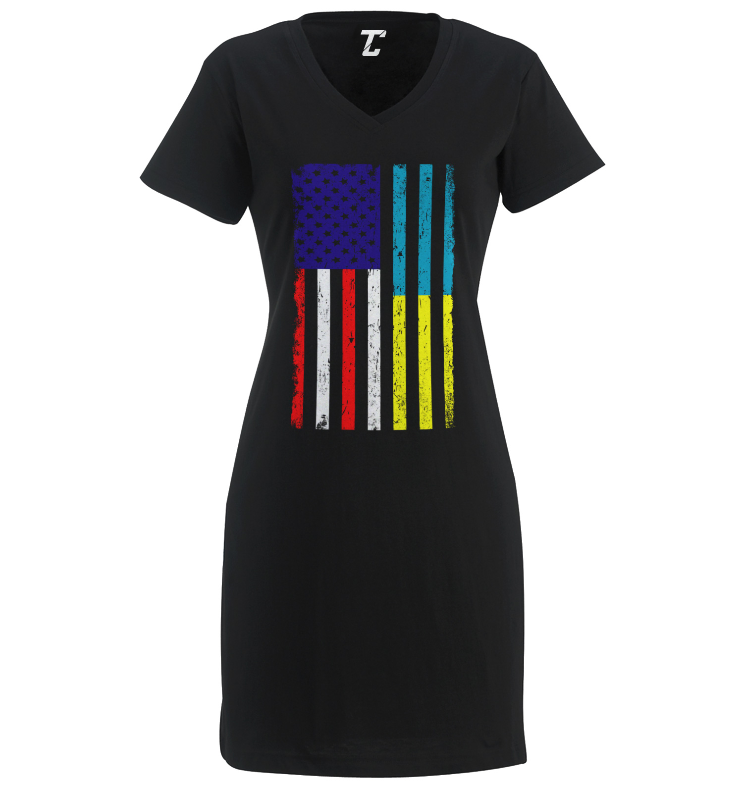 American Ukraine Flag – Pray For Ukraine Together Unity Women’s Dress