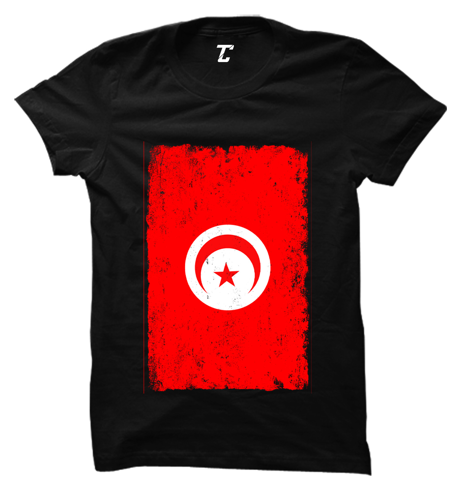 Distressed Tunisia Flag – Futbol Tunisian Country Pride Women’s T-shirt