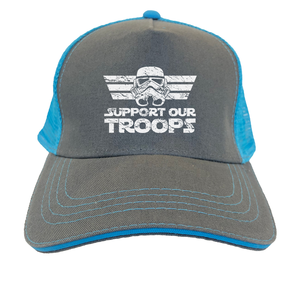 Support Our Troops - Sci Fi Movie Parody Space Force Twill Soft Mesh Trucker Hat - Picture 12 of 20
