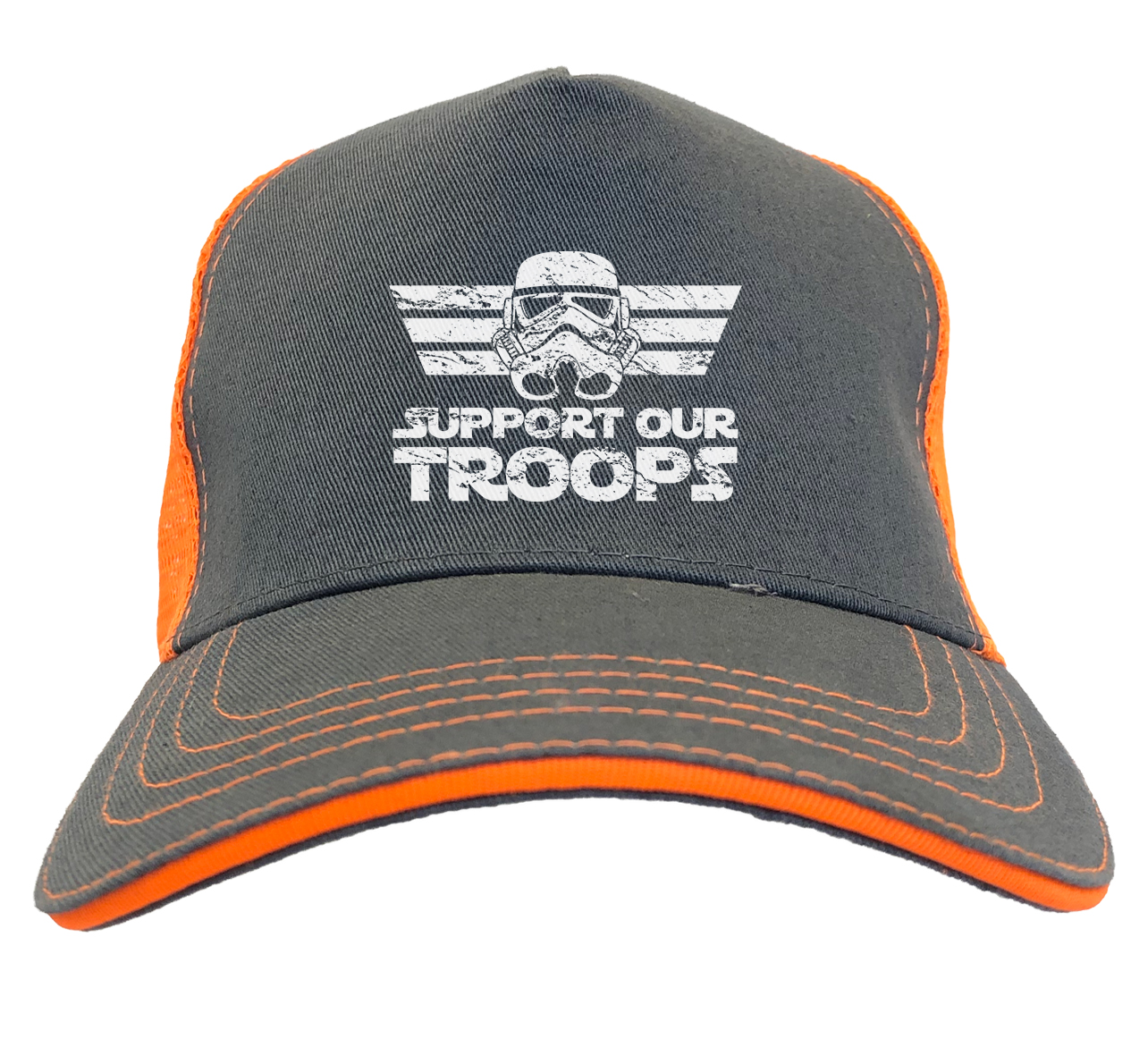 Support Our Troops - Sci Fi Movie Parody Space Force Twill Soft Mesh Trucker Hat - Picture 13 of 20
