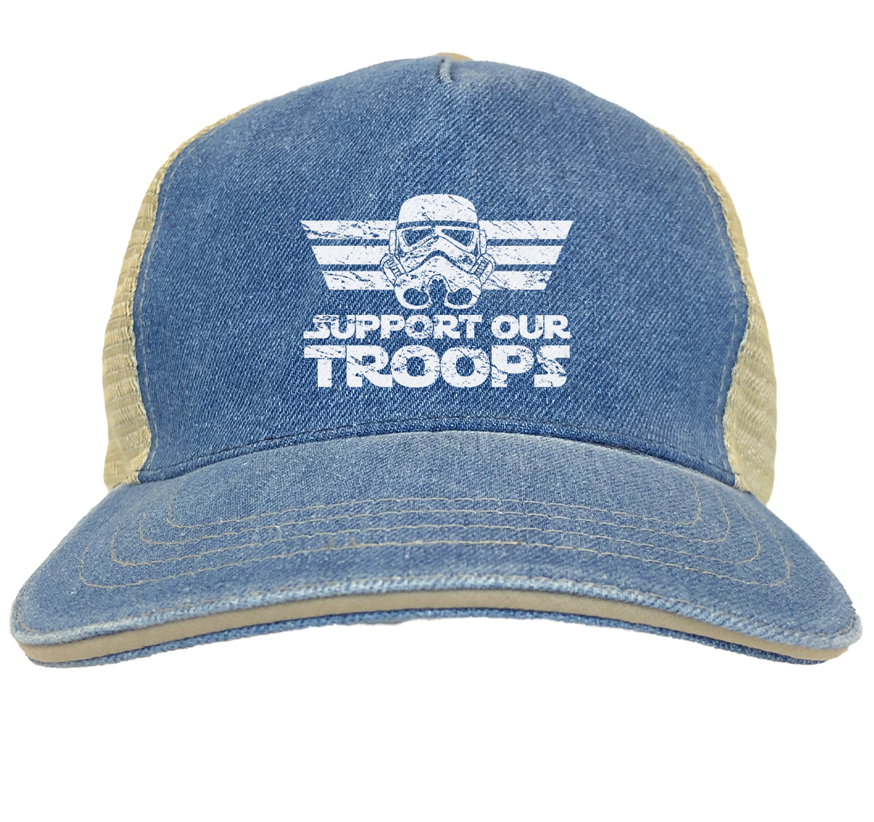 Support Our Troops - Sci Fi Movie Parody Space Force Twill Soft Mesh Trucker Hat - Picture 15 of 20