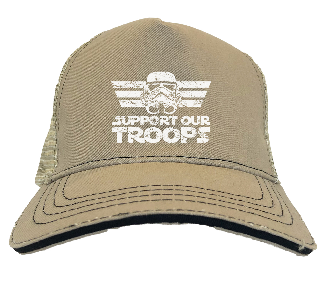 Support Our Troops - Sci Fi Movie Parody Space Force Twill Soft Mesh Trucker Hat - Picture 16 of 20