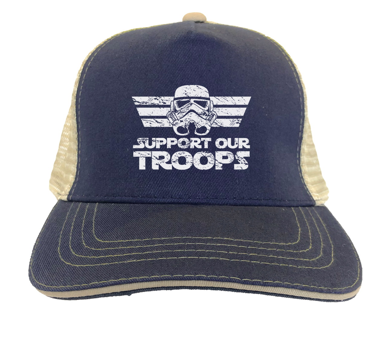 Support Our Troops - Sci Fi Movie Parody Space Force Twill Soft Mesh Trucker Hat - Picture 17 of 20