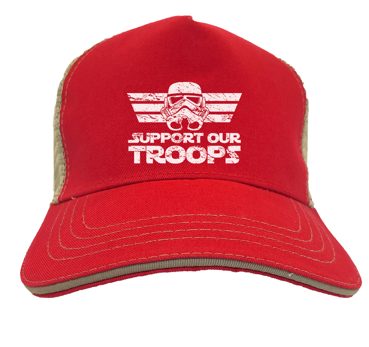 Support Our Troops - Sci Fi Movie Parody Space Force Twill Soft Mesh Trucker Hat - Picture 19 of 20