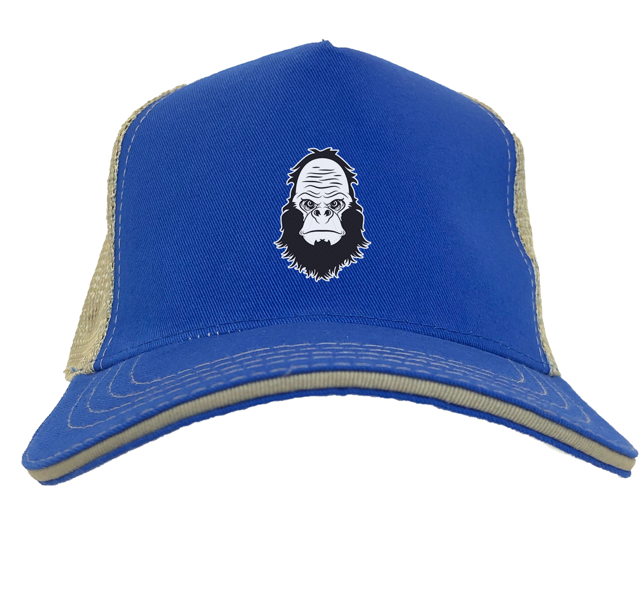 Bigfoot Head Icon - Sasquatch Mythic Creature Beast Twill Soft Mesh Trucker Hat