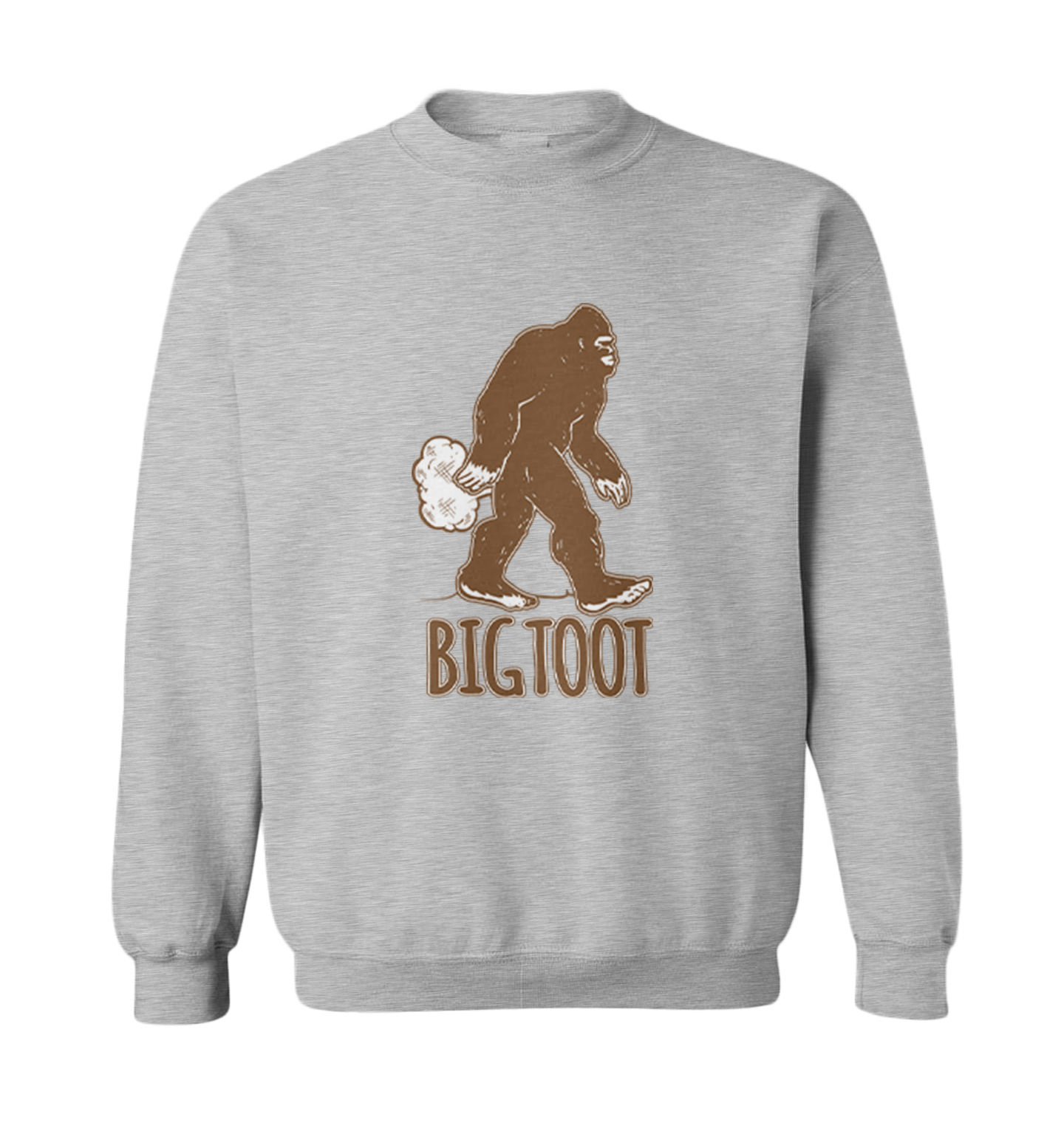 Big Toot - Big Foot Sasquatch Fart Funny Toddler Crewneck Sweater - Picture 4 of 8