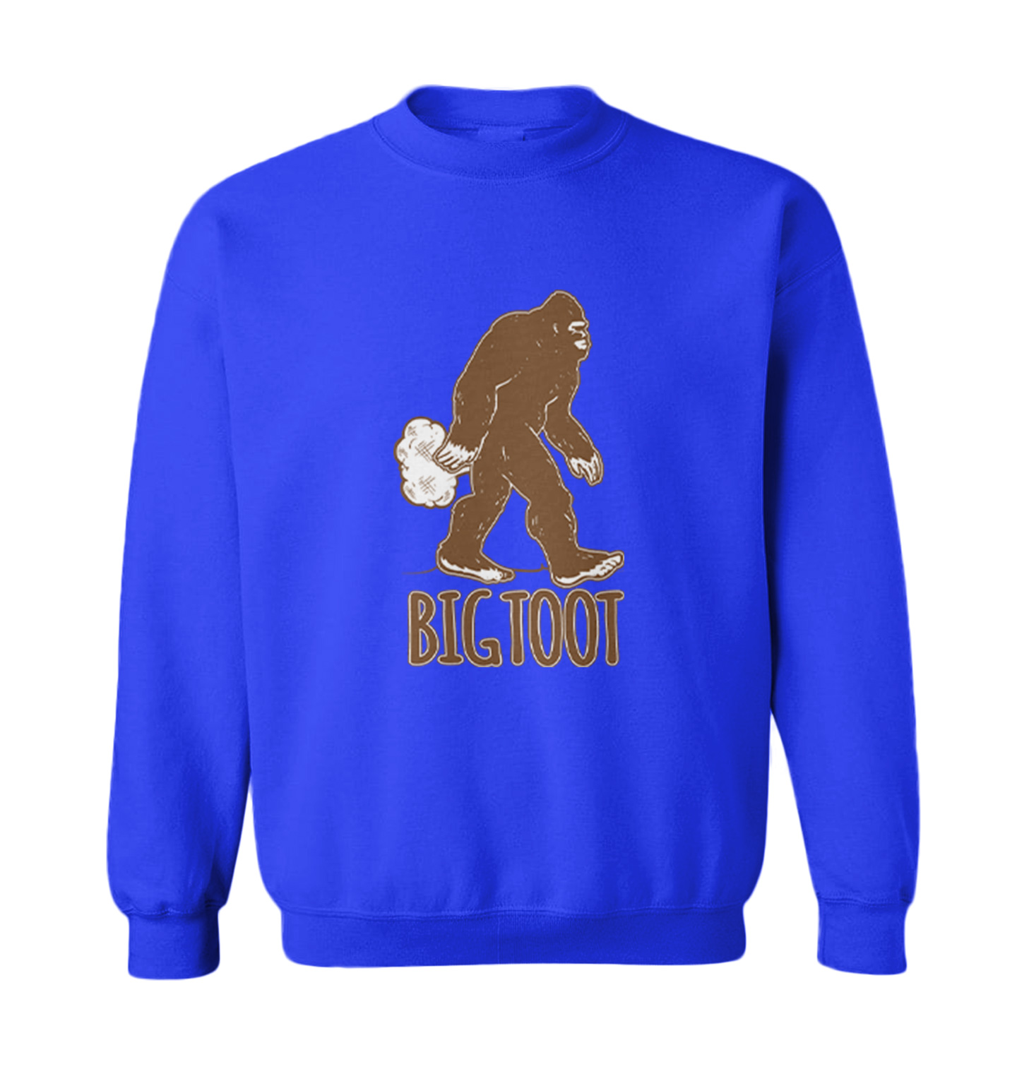 Big Toot - Big Foot Sasquatch Fart Funny Toddler Crewneck Sweater - Picture 8 of 8