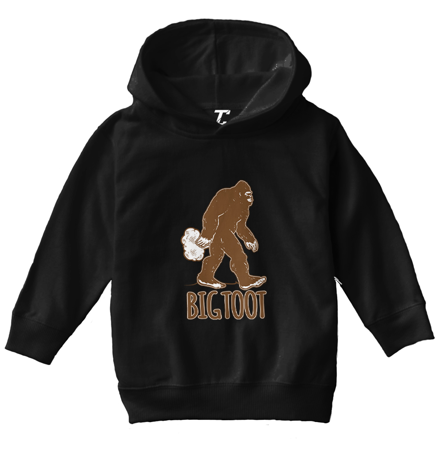 Big Toot - Big Foot Sasquatch Fart Funny Toddler/Youth Hoodie - Picture 2 of 12