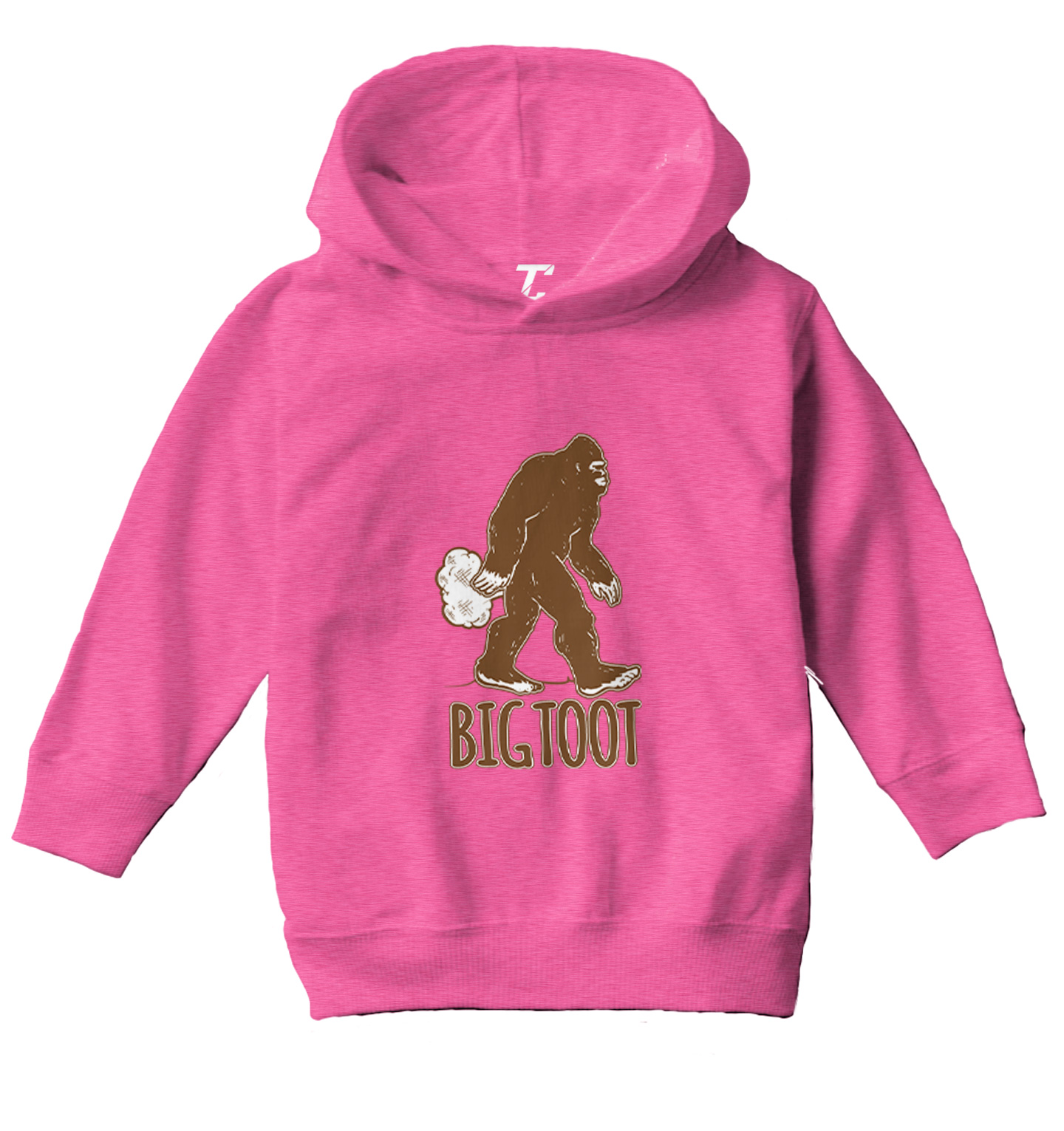 Big Toot - Big Foot Sasquatch Fart Funny Toddler/Youth Hoodie - Picture 4 of 12