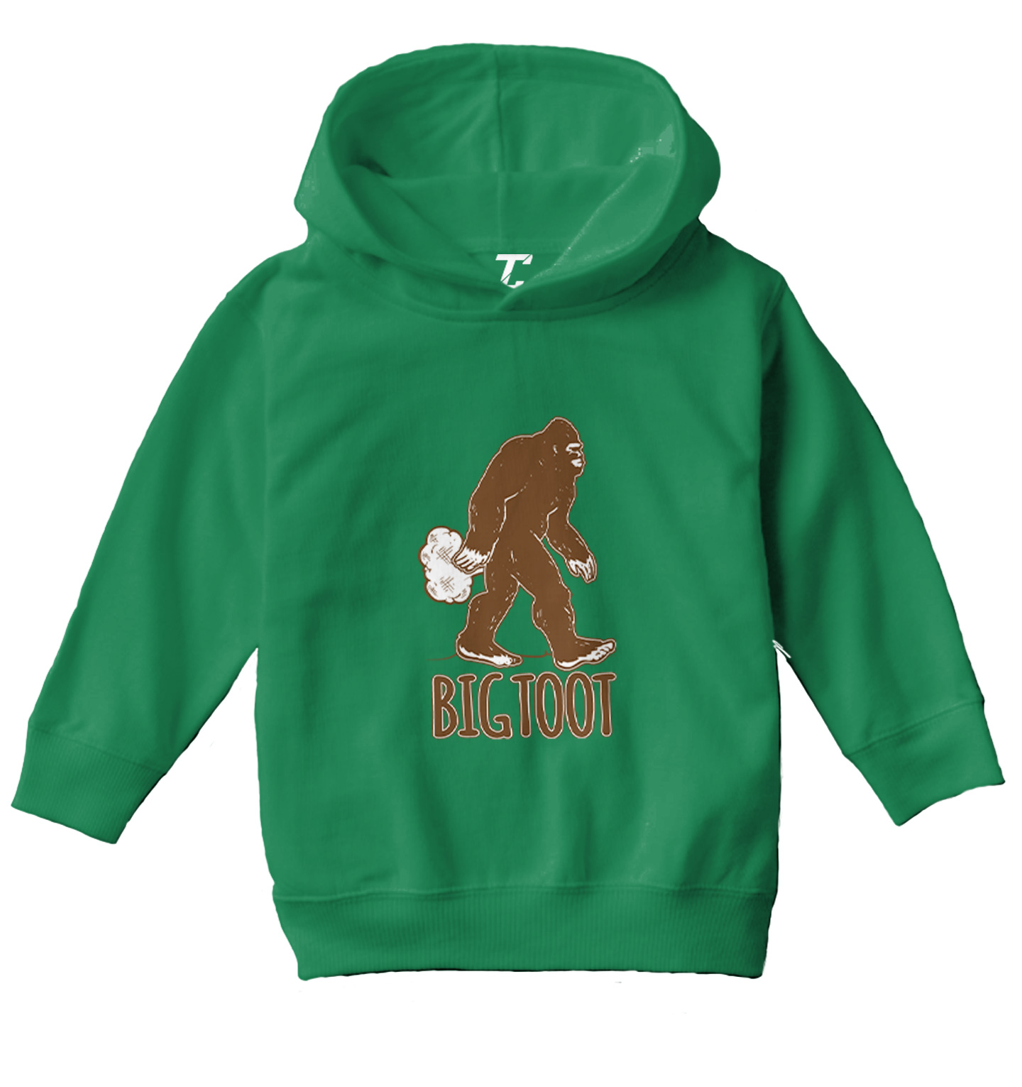 Big Toot - Big Foot Sasquatch Fart Funny Toddler/Youth Hoodie - Picture 5 of 12