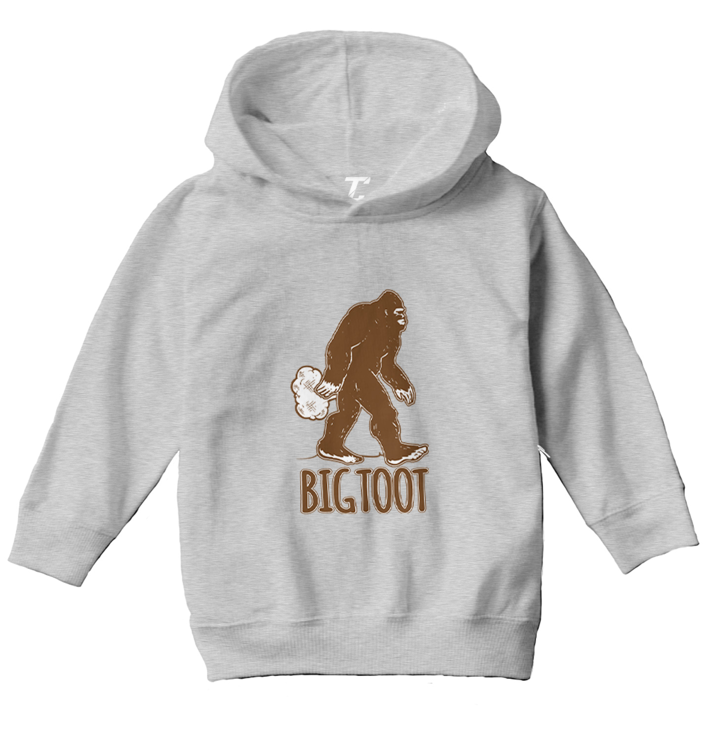 Big Toot - Big Foot Sasquatch Fart Funny Toddler/Youth Hoodie - Picture 6 of 12