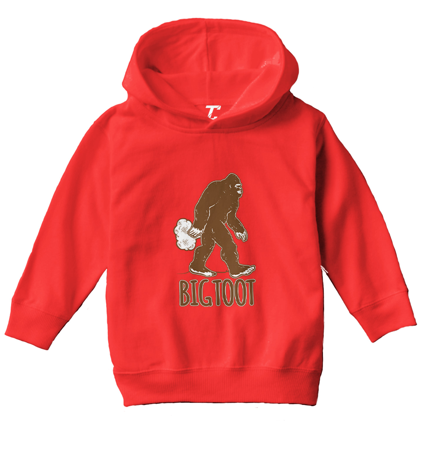 Big Toot - Big Foot Sasquatch Fart Funny Toddler/Youth Hoodie - Picture 10 of 12