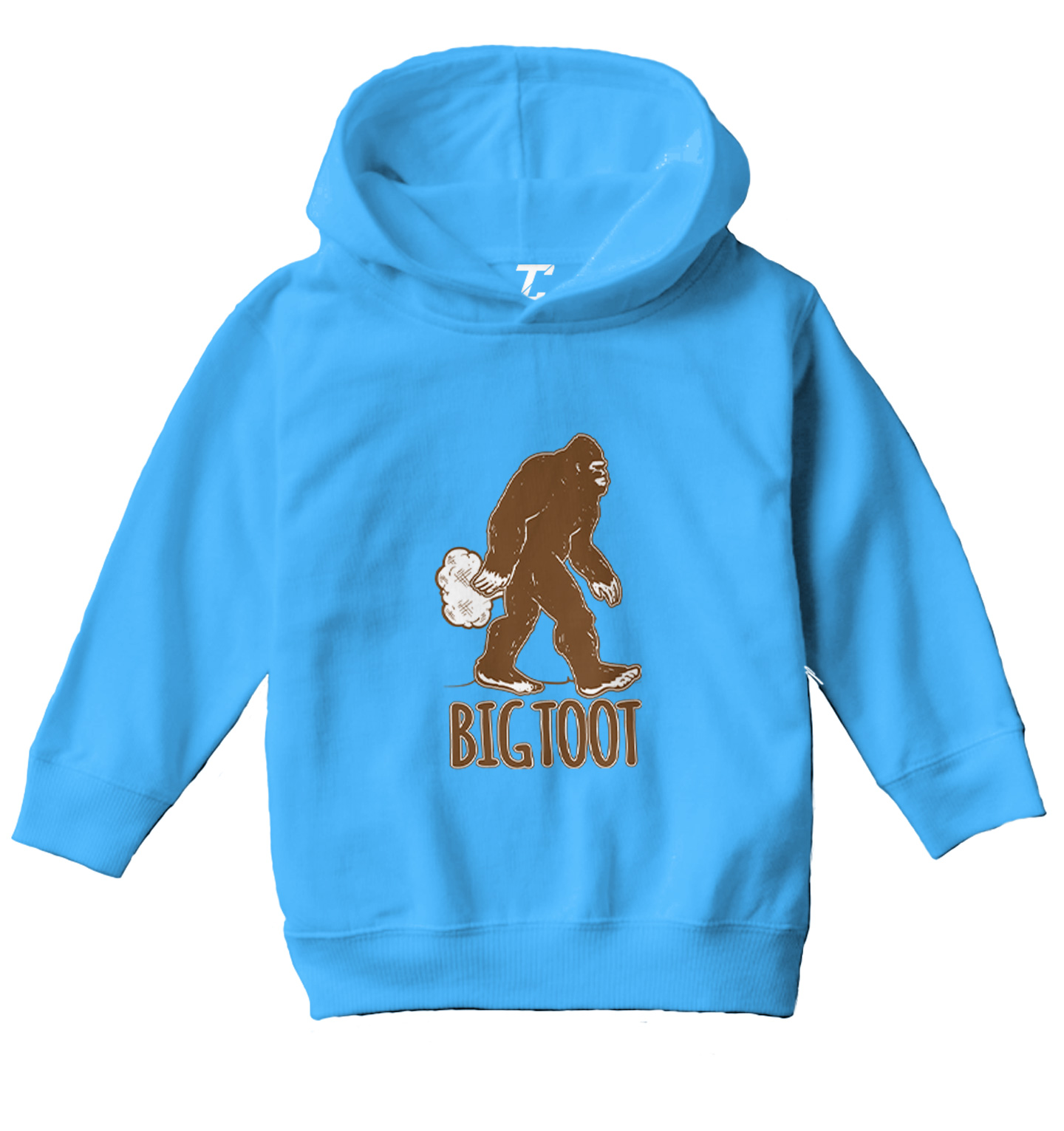 Big Toot - Big Foot Sasquatch Fart Funny Toddler/Youth Hoodie - Picture 12 of 12