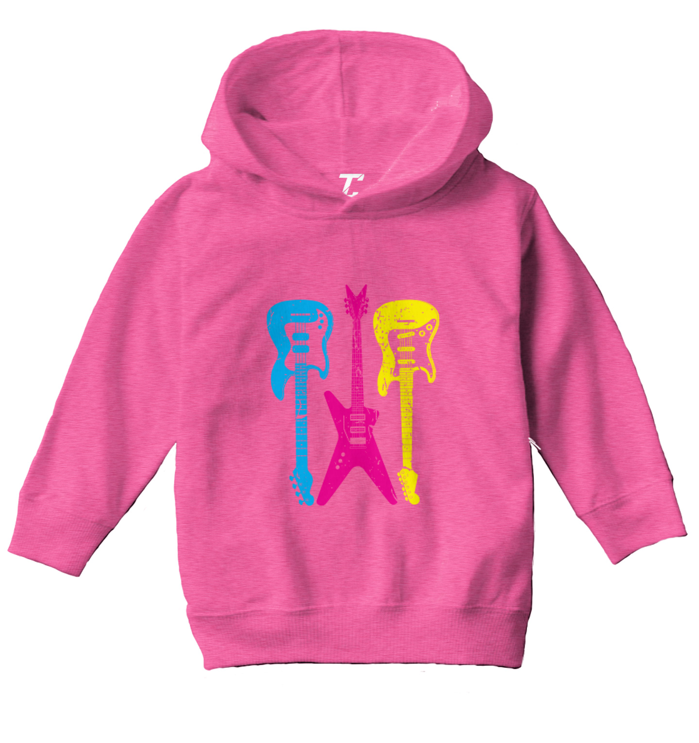 Neon Guitars - Rock Star Musician Instrument Toddler/Youth Hoodie - Picture 4 of 12